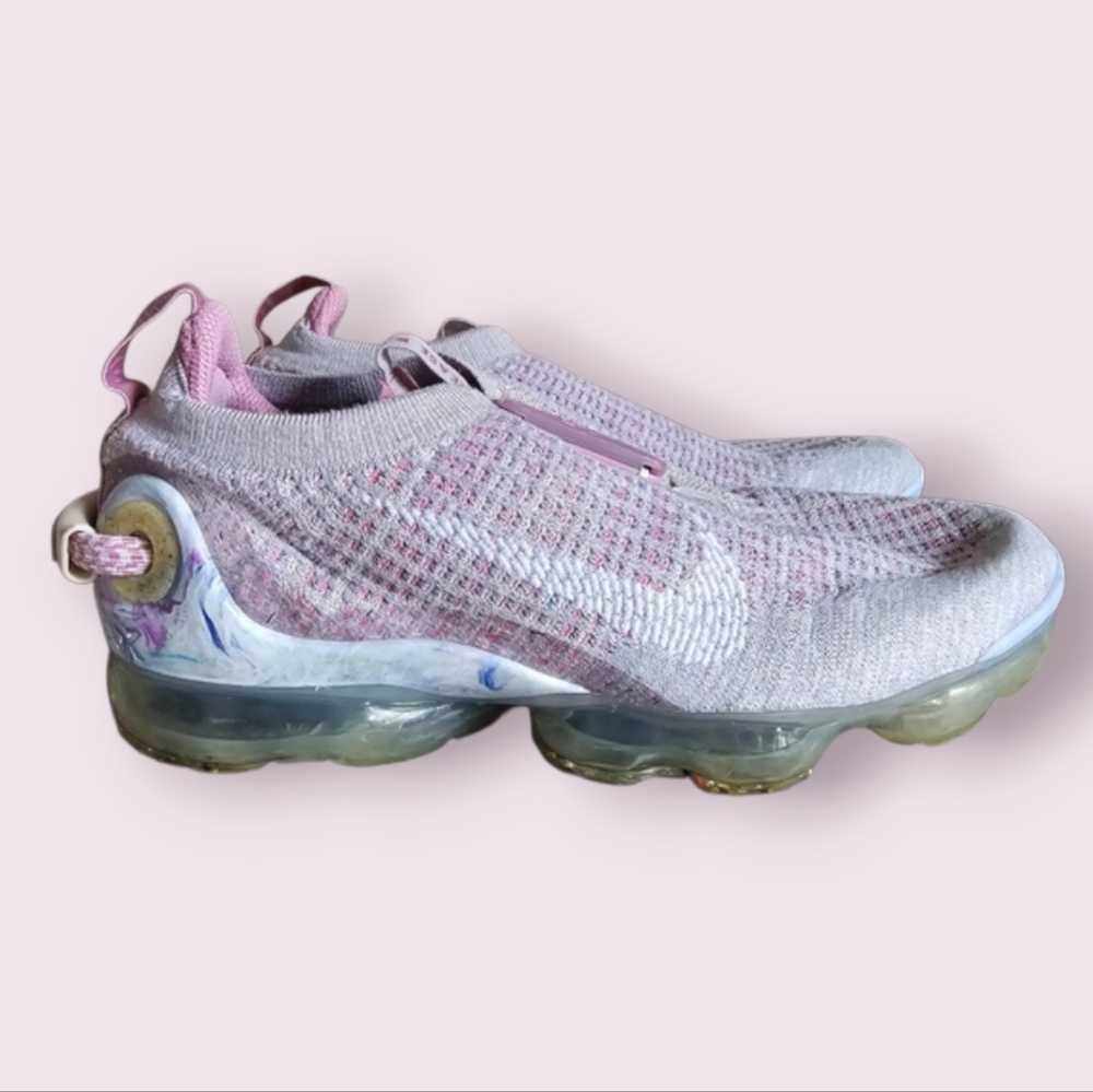 Nike‎ Air Vapor Max Knit Pink Lavender Maximalist Workout sneakers sz 8
